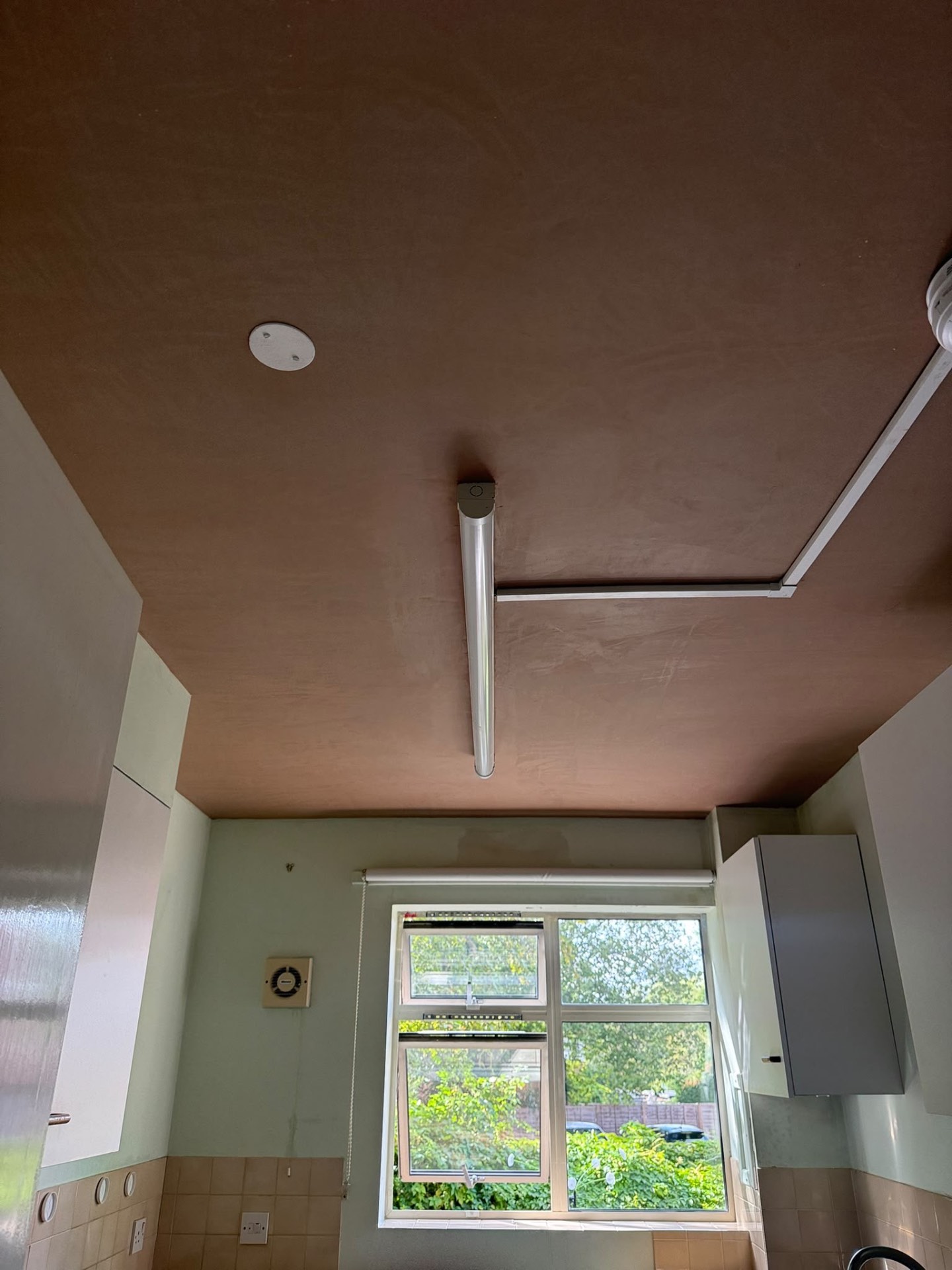 Kitchen ceiling plastering